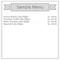 Anj's Cake & Chocolates menu 1