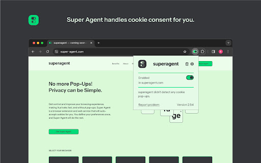 superagent - Automatic cookie consent