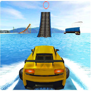 Stunts Car Floating Water Surfer 3D: Luxury Car 3D  Icon