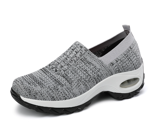 Zapatos de mujer casuales con suela gruesa y balancín, ideales para comodidad y estilo. Disfruta del diseño elevado y la pisada segura.