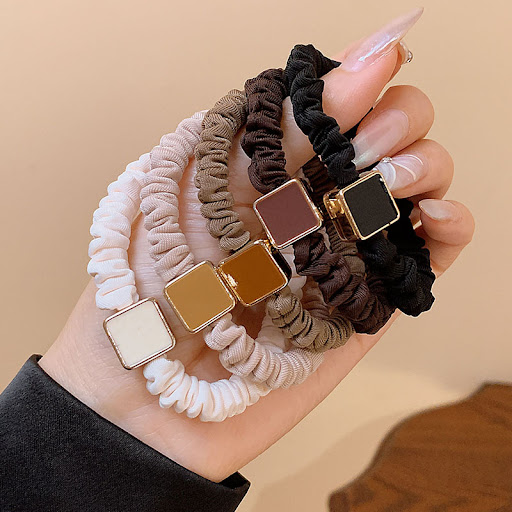 Title 4, Girls Elastic Hair Ties Cute Heart Headbands Sa...