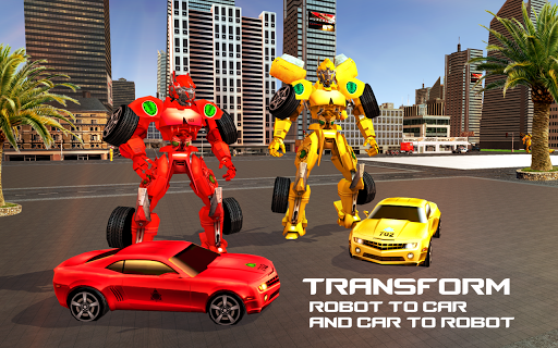 Car Robot Transformation Transport Simulator 2018