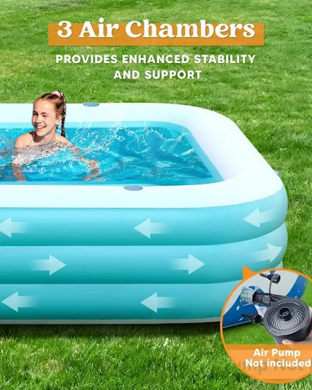 Inflatable Pool with Seats, 130