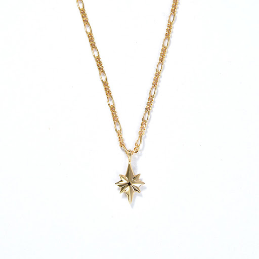 Title 6, S925 Silver Plated 18K Gold Six-pointed Star Tw...