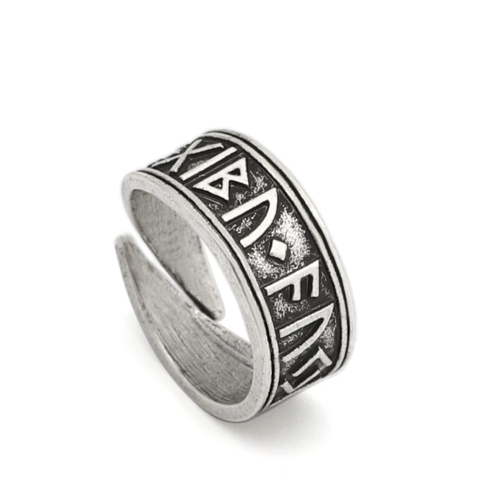 Scandinavische Viking Ring Europese en Amerikaanse populaire ornamenten Robuust design roestvrij staal met symbolische betekenis