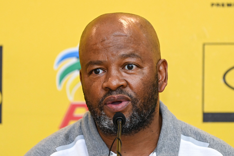 Mamelodi Sundowns assistant coach Manqoba Mngqithi during the a press conference at Lime Rooftop Umhlanga on October 5 in Durban.