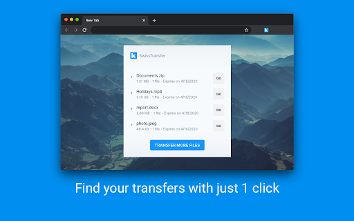 Find your transfers with just click 