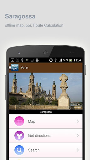 Saragossa Map offline