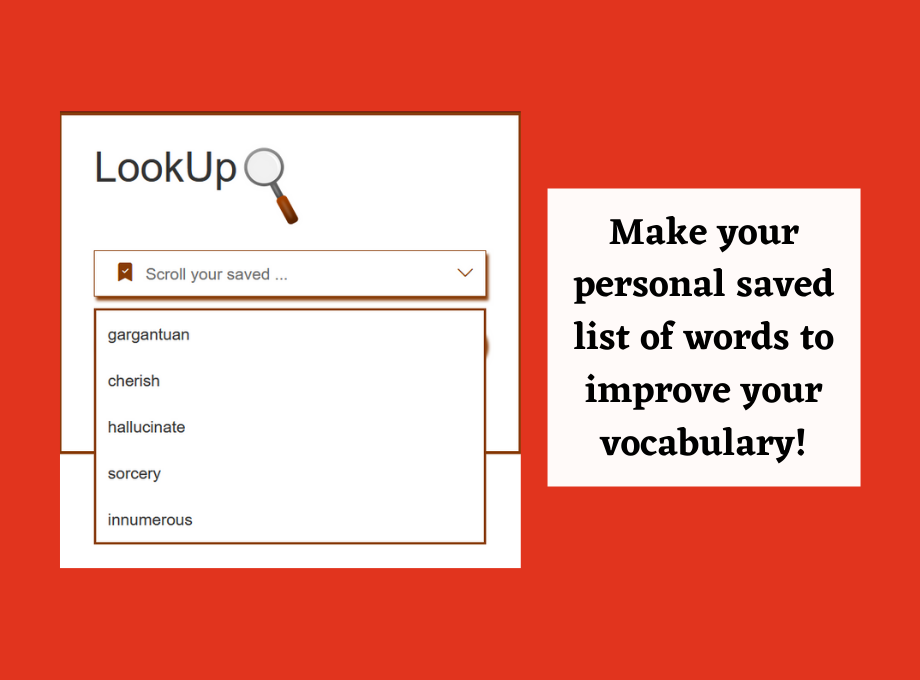 LookUp - Personal Vocabulary Companion Preview image 1