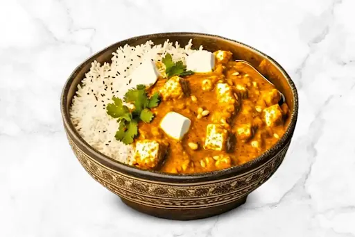 Paneer Ki Sabji With Rice