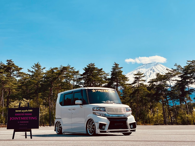 Nボックスの富士山パーキング第一駐車場・合同オフ会・NBOX・ＮBOXカスタム・GWに関するカスタム事例の投稿画像14枚目