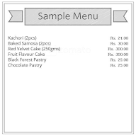 Joshi Refreshment menu 1