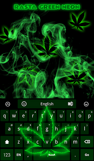 Rasta Green Neon Keyboard