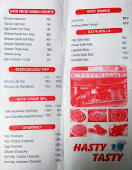 Hasty Tasty menu 1