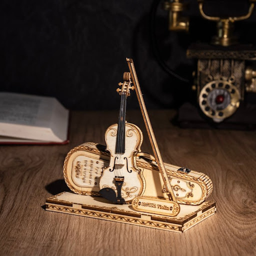 Title 3, Robotime ROKR Violin Capriccio Model 3D Wooden ...
