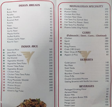 Vihangkuber Hospitality menu 