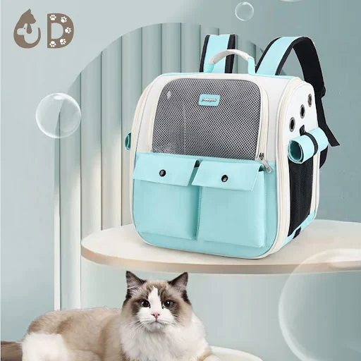 Cat Carrying Bag Portable Cat Backpack Outdoor Travel Transparent Breathable Bag For Cats Small Dogs Pet Carrying Access