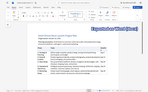 ChatToWord: Export AI Chats to Word, PDF & CSV screenshot 4