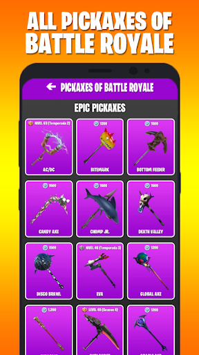 PICKAXES, BACK BLINGS AND GLIDERS OF BATTLE ROYALE