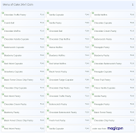 Cake 24x7.Com menu 1