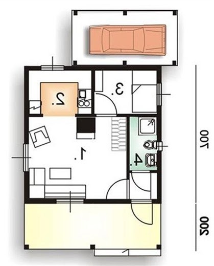 BR-001m - Rzut parteru