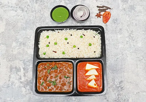 Paneer Curry Rajma With Rice