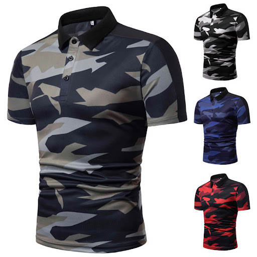 Title 18, Mens Fashion Aviary Print Short Sleeve Lapel T...