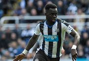 Cheick Tiote of Newcastle controls the ball during the Barclays Premier League match between Newcastle United and Crystal Palace at St.James' Park on April 30, 2016.