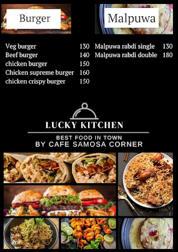 Lucky Kitchen By Cafe Samosa Corner menu 