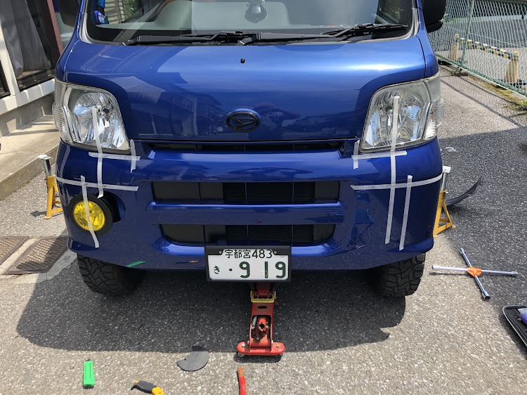 ハイゼットカーゴのDIY・やっと完成！・箱バンで遊ぼ・リフトアップ⤴️ハイゼットカスタム・まだやりたい事いっぱいに関するカスタム事例の投稿画像8枚目