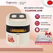 Nồi Chiên Không Dầu 5 Lít A5Gw Nhập Khẩu Nhật Bản Fujihome Tự Ngắt Tiết Kiệm Điện, Nồi Chiên K Dầu Cơ 5 L Chống Dính Cao - Hàng Chính Hãng