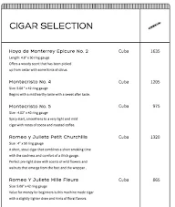 Whisky Samba menu 1