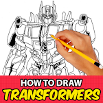 Cover Image of ダウンロード How to Draw Transformers 1.0 APK