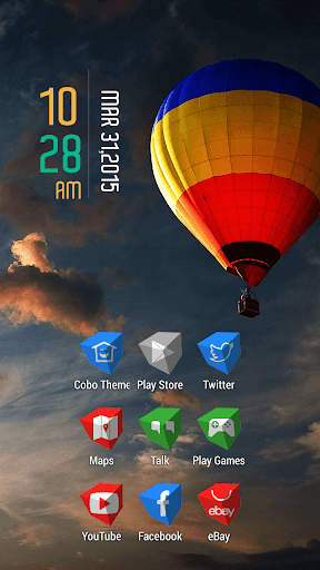 Sky Sunset Fire Balloon Theme