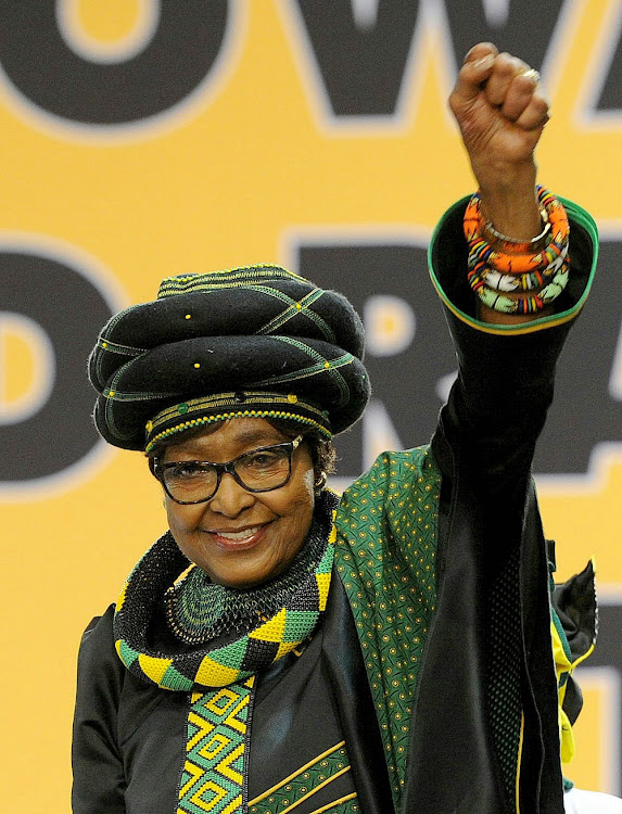 The late Winnie Madikizela-Mandela.