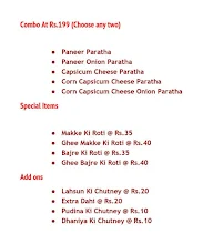 Baap Of Paratha menu 2