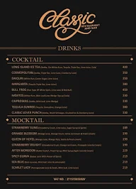 Classic Restaurant & Bar menu 3