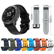 Dây Đeo Silicon 22Mm Dành Cho Đồng Hồ Thông Minh Garmin Fenix 6 5 Forerunner 935