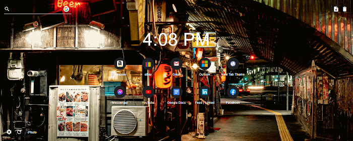 Tokyo At Night New Tab Wallpaper Theme marquee promo image