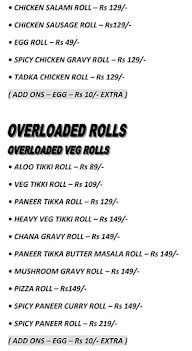 Italic Crunchy Rolls menu 2