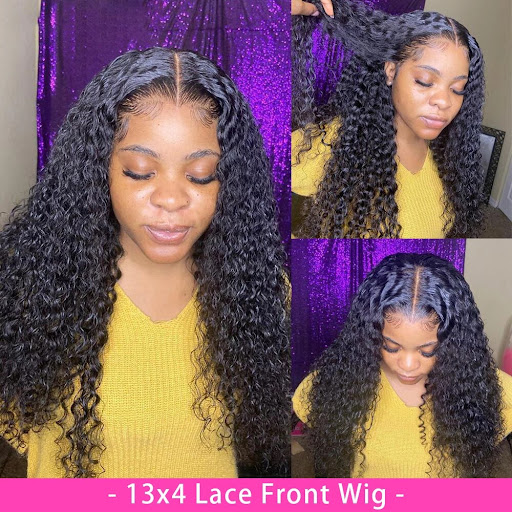 Title 3, Curly human hair wig with lace front. Achieve a...