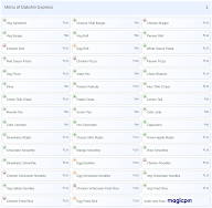 Dakshin Express menu 1