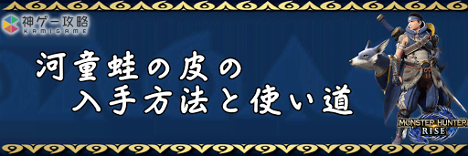 河童蛙の皮