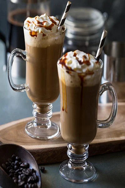 Caramel Cold Coffee With Snickers