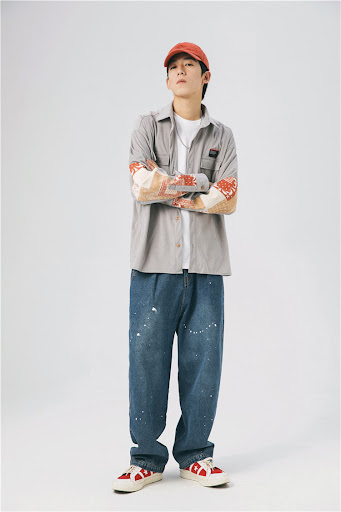 Title 5, Shirt MenS Hong Kong Style Japanese Street Fas...