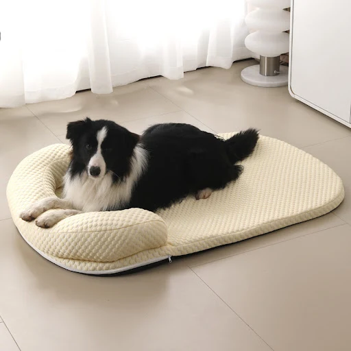 Removeable Summer Dog Bed Ice Silk Cooling Pet Mat Foam Sleeping Sofa Puppy Kennel Summer Cooling Fabric Dog Cat Bed Pet