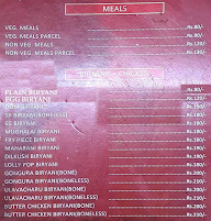 Hotel Rama Krishna  Andhra Mess menu 1