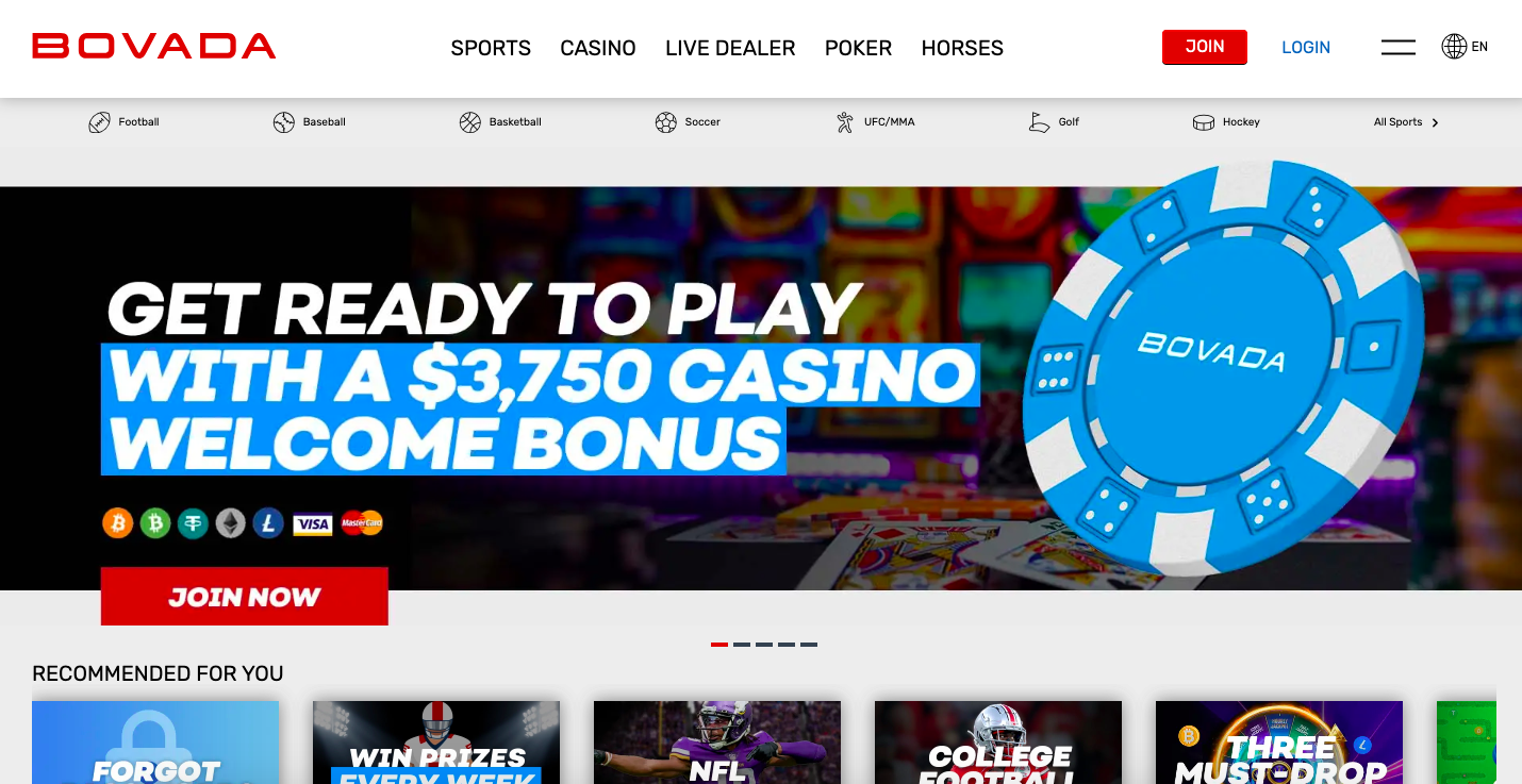 Bovada lucky creek casinos sister sites