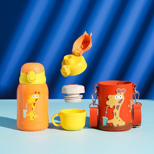Title 8, Childrens Portable Insulated Cup with Straw