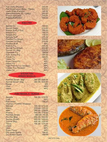 Ratna Kokan menu 